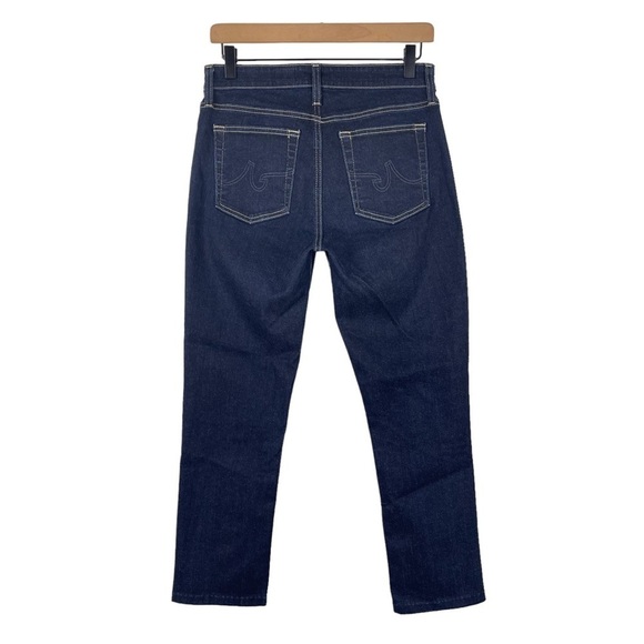 Ag Adriano Goldschmied The Mari High Rise Straight Jean 28 Dark Indigo - Picture 4 of 9